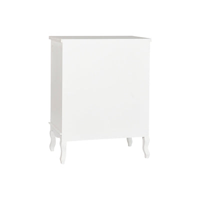 Chest of drawers Home ESPRIT White Beige Wood MDF Wood Romantic 80 x 42 x 105 cm