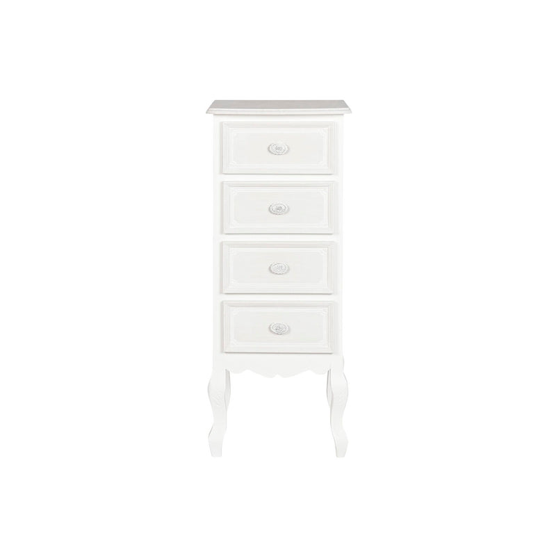 Chest of drawers Home ESPRIT White Wood MDF Wood Romantic 40 x 36 x 100 cm