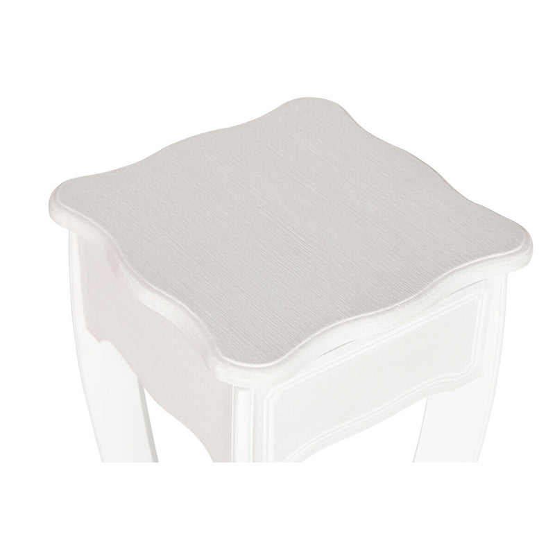 Conjunto de 2 mesas Home ESPRIT Branco Madeira MDF 30 x 30 x 76,5 cm