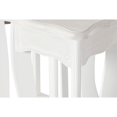 Jeu de 2 tables Home ESPRIT Blanc Bois MDF 30 x 30 x 76,5 cm