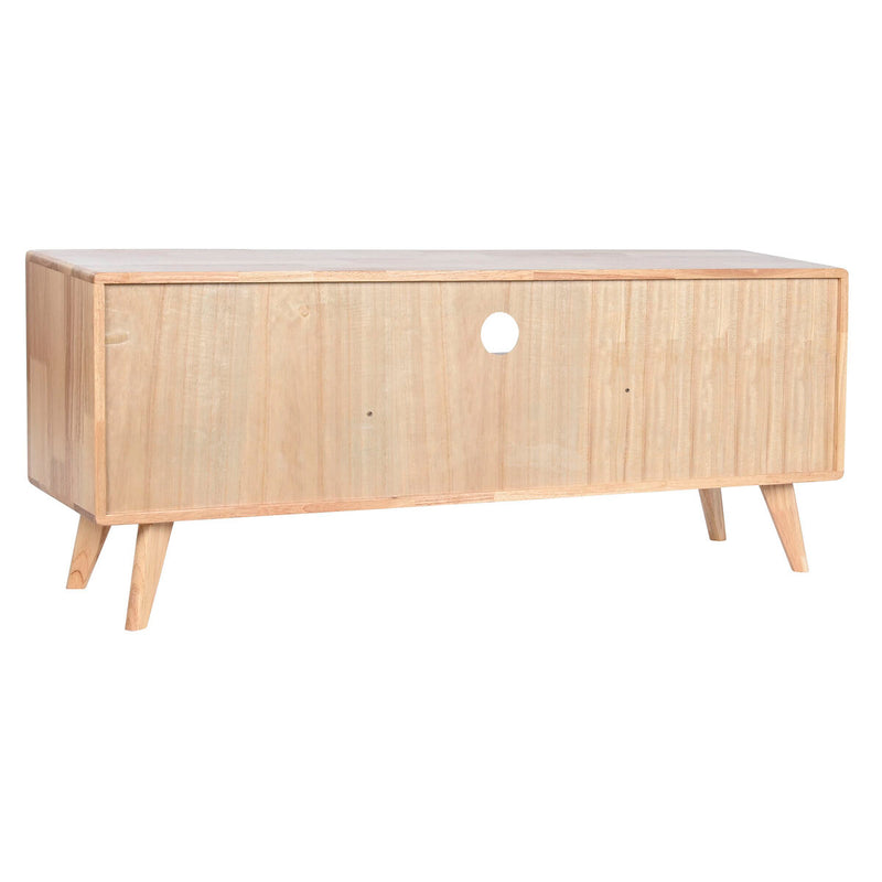 TV furniture Home ESPRIT Natural Metal Rubber wood 120 x 30 x 48 cm