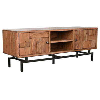 TV furniture Home ESPRIT Brown Metal Acacia 148 x 45 x 55 cm