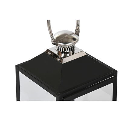Lantern Home ESPRIT Black Silver Crystal Steel 18 x 18 x 41 cm (2 Pieces)