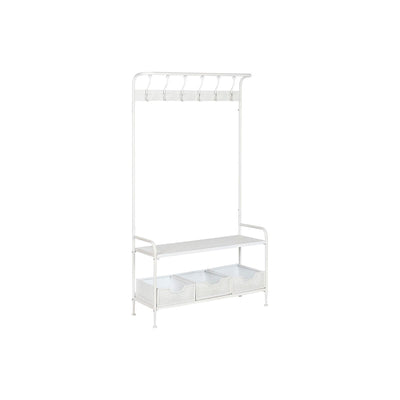Hall Table with Drawers Home ESPRIT White Metal 110 x 36 x 186 cm
