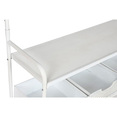 Hall Table with Drawers Home ESPRIT White Metal 110 x 36 x 186 cm