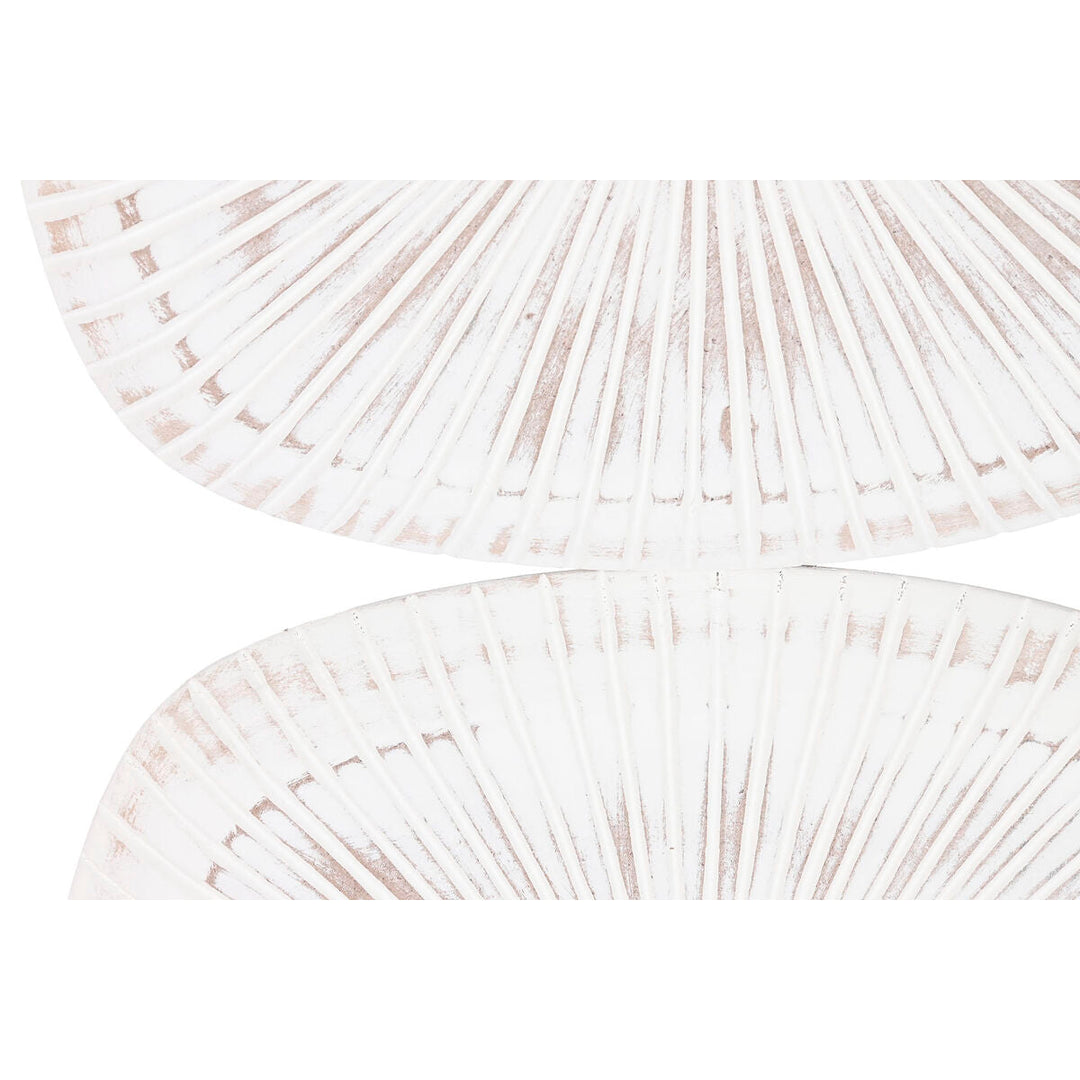 Wall Decoration Home ESPRIT White Modern Aged finish 89 x 2,5 x 89 cm