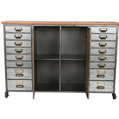 Chest of drawers Home ESPRIT Metal Fir Vintage 123 x 34 x 83,5 cm