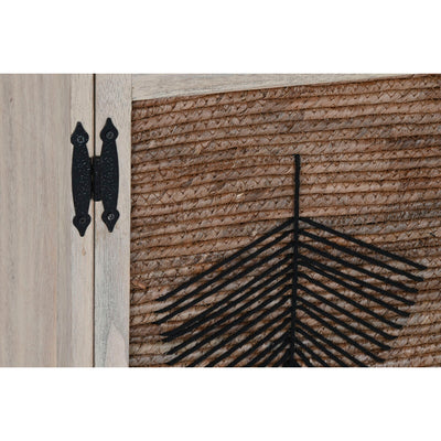 Cómoda Home ESPRIT Preto Natural Madeira 40,5 x 29 x 73 cm