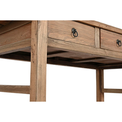 Side table Home ESPRIT Natural Elm wood 169 x 75 x 85 cm