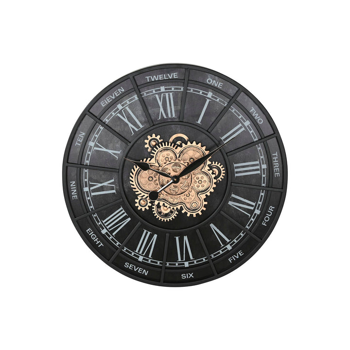 Wall Clock Home ESPRIT Black Iron 75 x 7 x 75 cm
