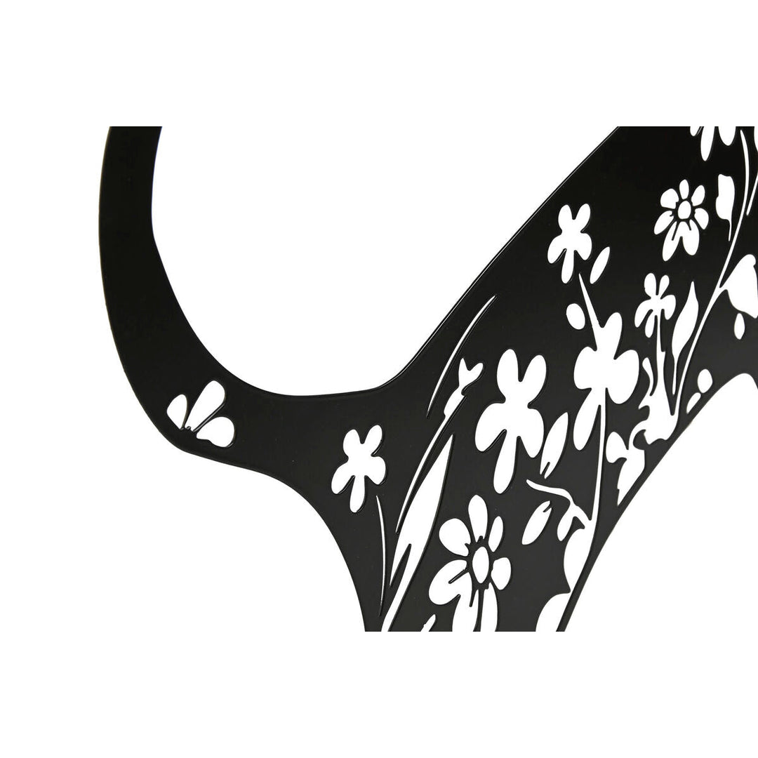 Wall Decoration Home ESPRIT Black Cat 37 x 1,3 x 48 cm (4 Units)