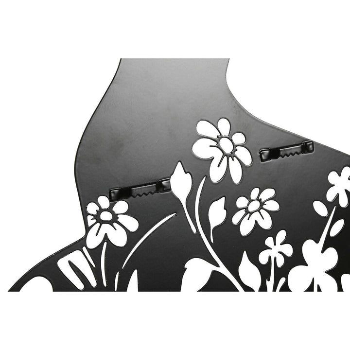 Wall Decoration Home ESPRIT Black Cat 37 x 1,3 x 48 cm (4 Units)
