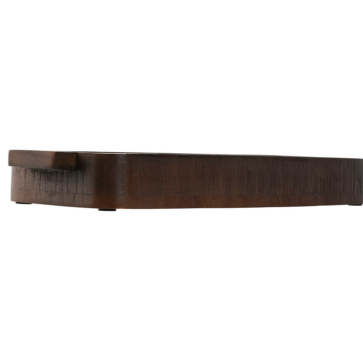 Centerpiece Home ESPRIT Brown Black Light brown Mango wood 46 x 15 x 5 cm (3 Units)