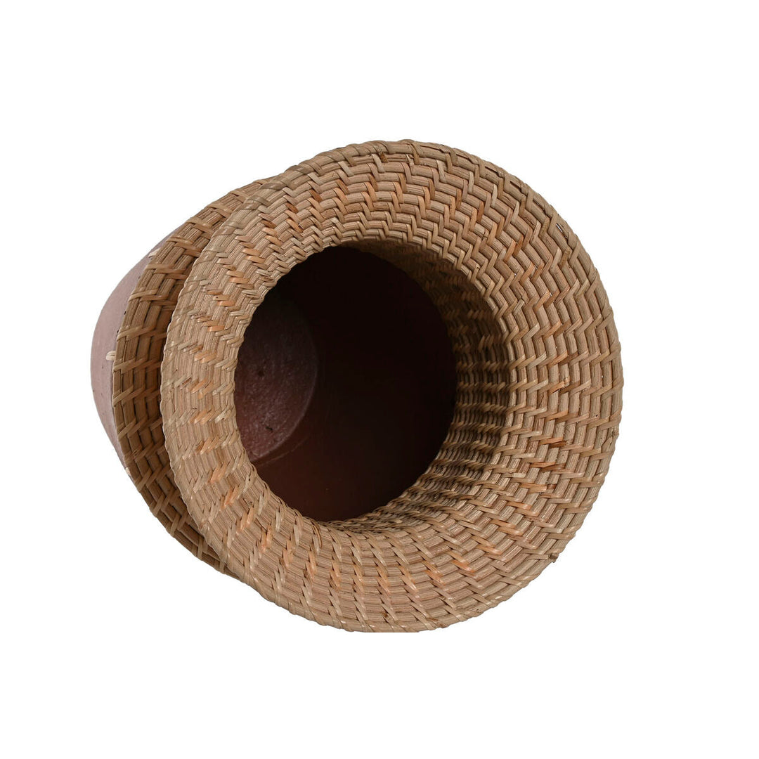 Vase Home ESPRIT Natural Terracotta 22 x 22 x 35 cm