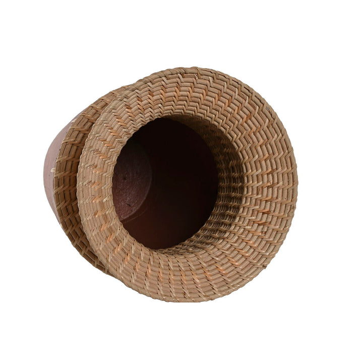 Vase Home ESPRIT Natural Terracotta 22 x 22 x 35 cm