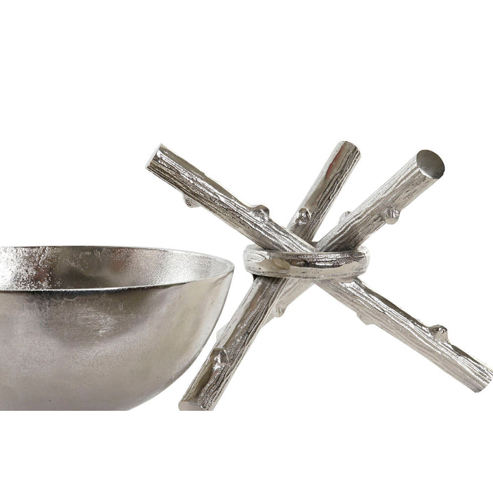 Centerpiece Home ESPRIT Silver Aluminium 30 x 30 x 28 cm