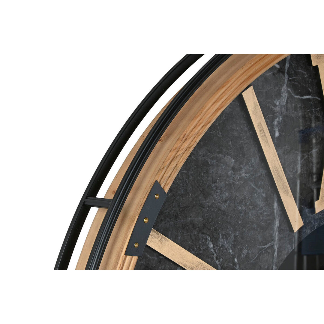 Wall Clock Home ESPRIT Black Golden Metal Crystal 127 X 9 X 127 cm