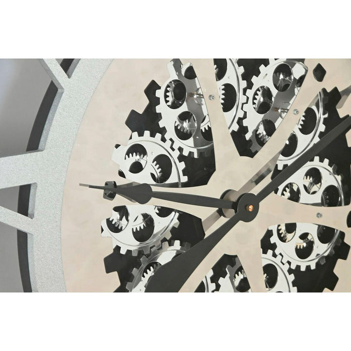 Wall Clock Home ESPRIT Silver Iron 102 x 9,5 x 102 cm