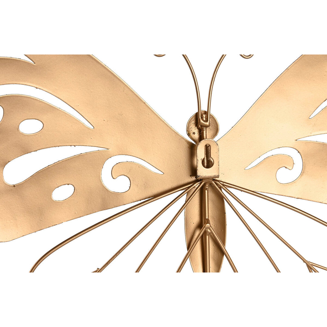 Wall Decoration Home ESPRIT Golden Butterfly 43 x 2 x 33 cm (4 Units)