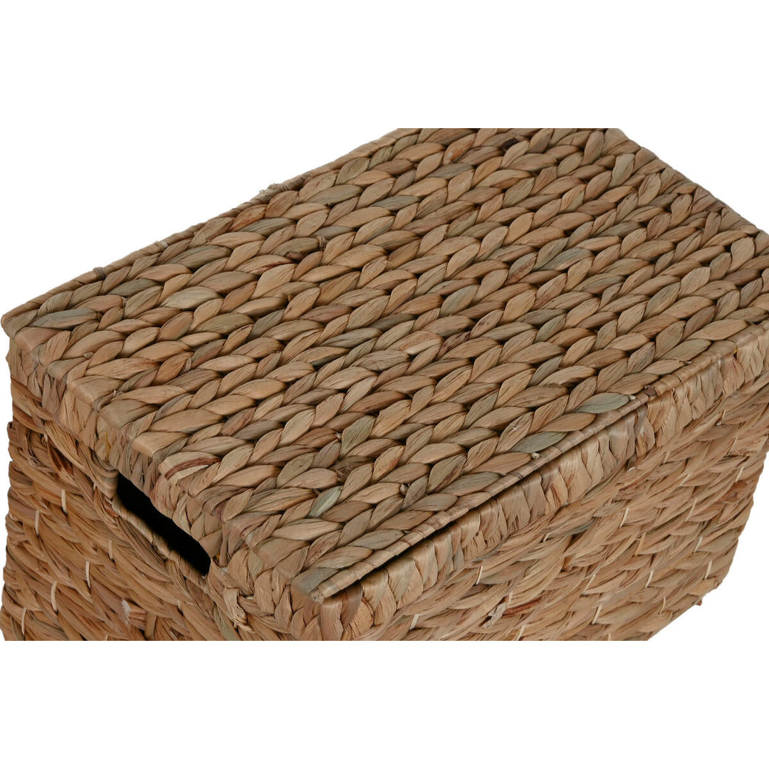 Set of decorative boxes Home ESPRIT Natural Metal Water hyacinth
