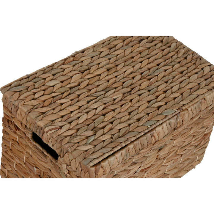 Set of decorative boxes Home ESPRIT Natural Metal Water hyacinth