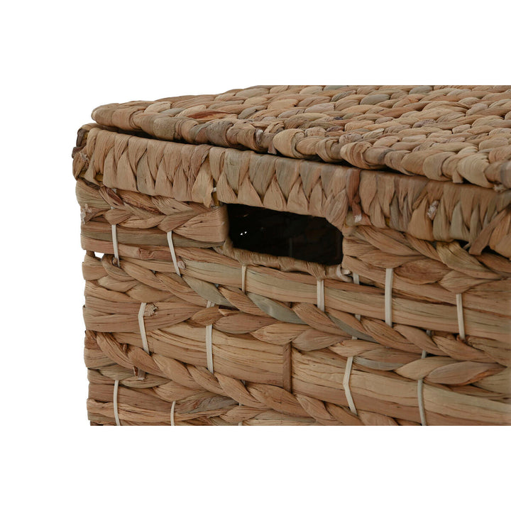 Set of decorative boxes Home ESPRIT Natural Metal Water hyacinth