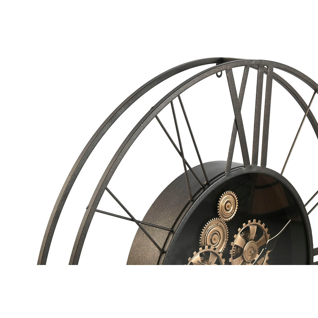 Wall Clock Home ESPRIT Dark brown Metal 80 x 8 x 80 cm