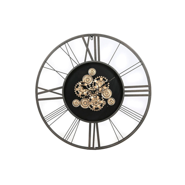 Wall Clock Home ESPRIT Dark brown Metal 80 x 8 x 80 cm