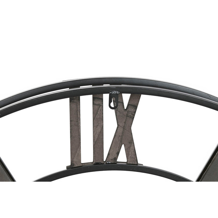 Wall Clock Home ESPRIT Black Natural Metal Rattan 100 x 9 x 100 cm