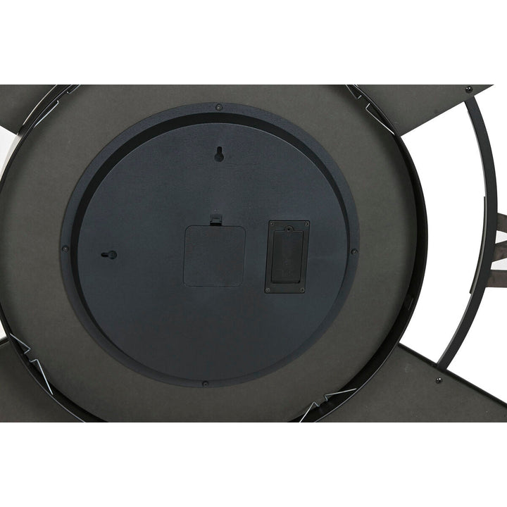 Wall Clock Home ESPRIT Black Natural Metal Rattan 100 x 9 x 100 cm