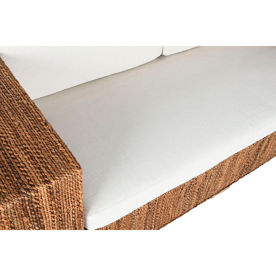 Garden sofa Home ESPRIT White Natural 192 x 92 x 65 cm