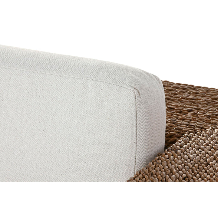 Garden sofa Home ESPRIT White Natural 117 x 92 x 65 cm
