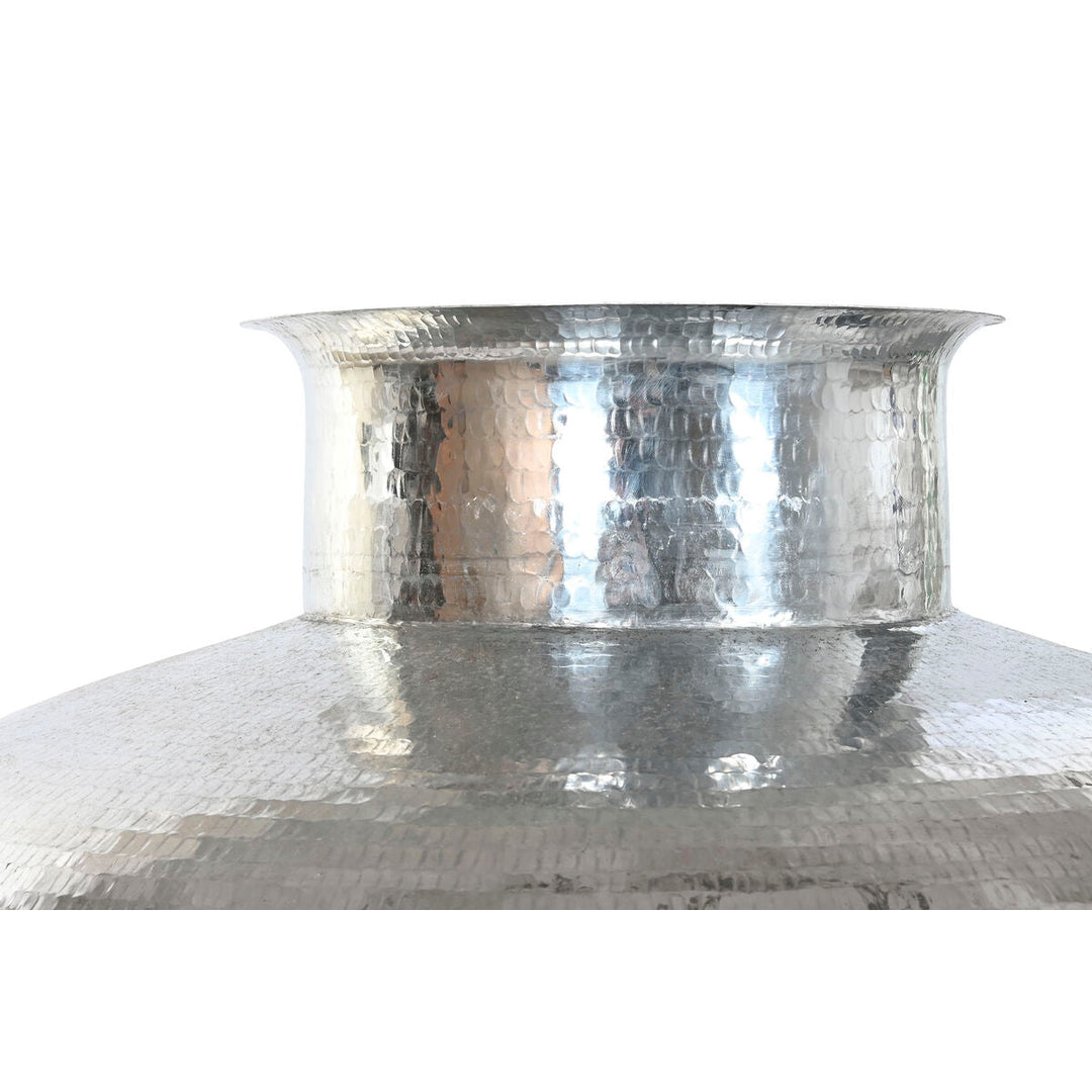 Vase Home ESPRIT Black Silver Aluminium Iron 75 x 75 x 90 cm