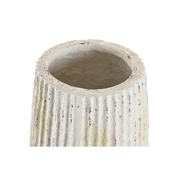 Vase Home ESPRIT White Magnesium 28 x 28 x 53 cm