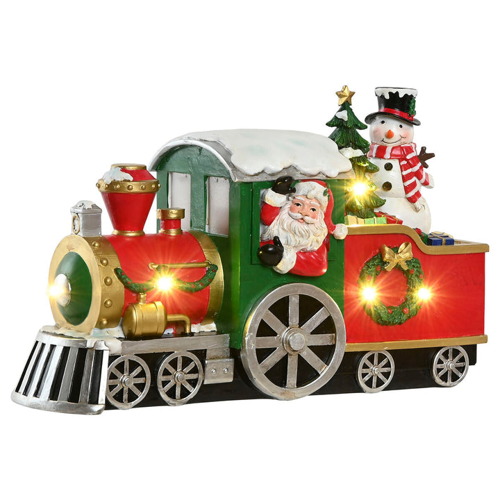 Christmas bauble Home ESPRIT Red Green Train