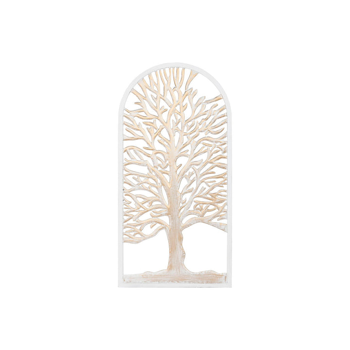 Decorative Figure Home ESPRIT White Beige Tree Stripped