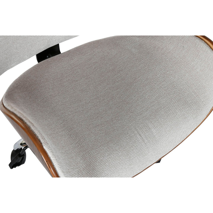 Office Chair Home ESPRIT Brown Beige Silver