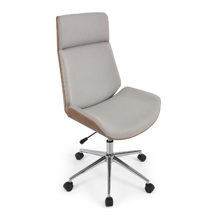 Office Chair Home ESPRIT Brown Grey Silver