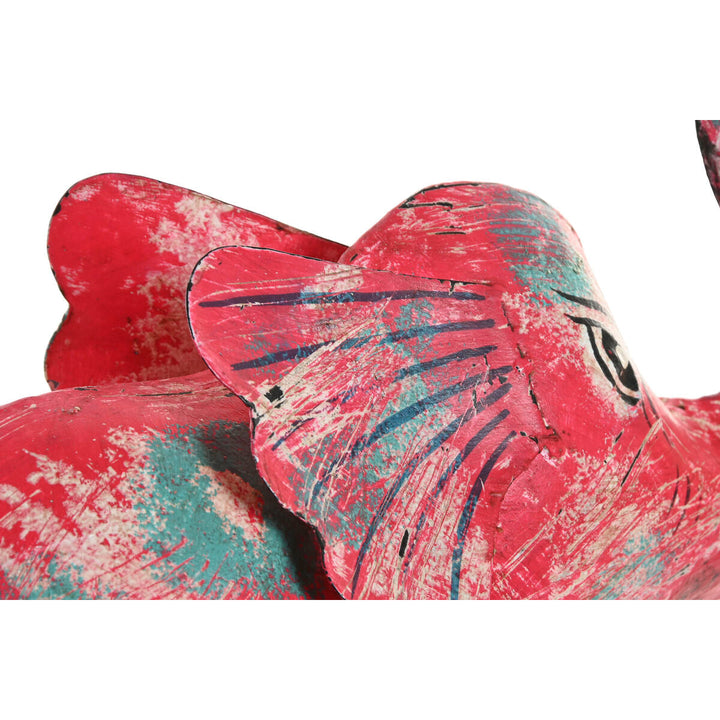 Decorative Figure Home ESPRIT Blue Fuchsia 40 x 12 x 40 cm (2 Units)