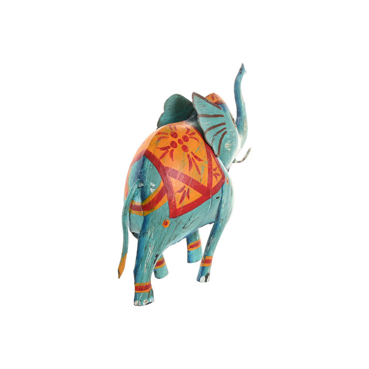 Decorative Figure Home ESPRIT Blue Fuchsia 40 x 12 x 40 cm (2 Units)