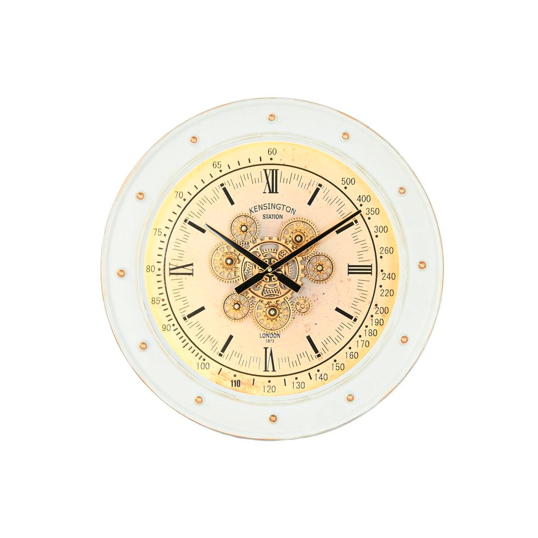 Wall Clock Home ESPRIT White Metal Loft 60 x 9 x 60 cm