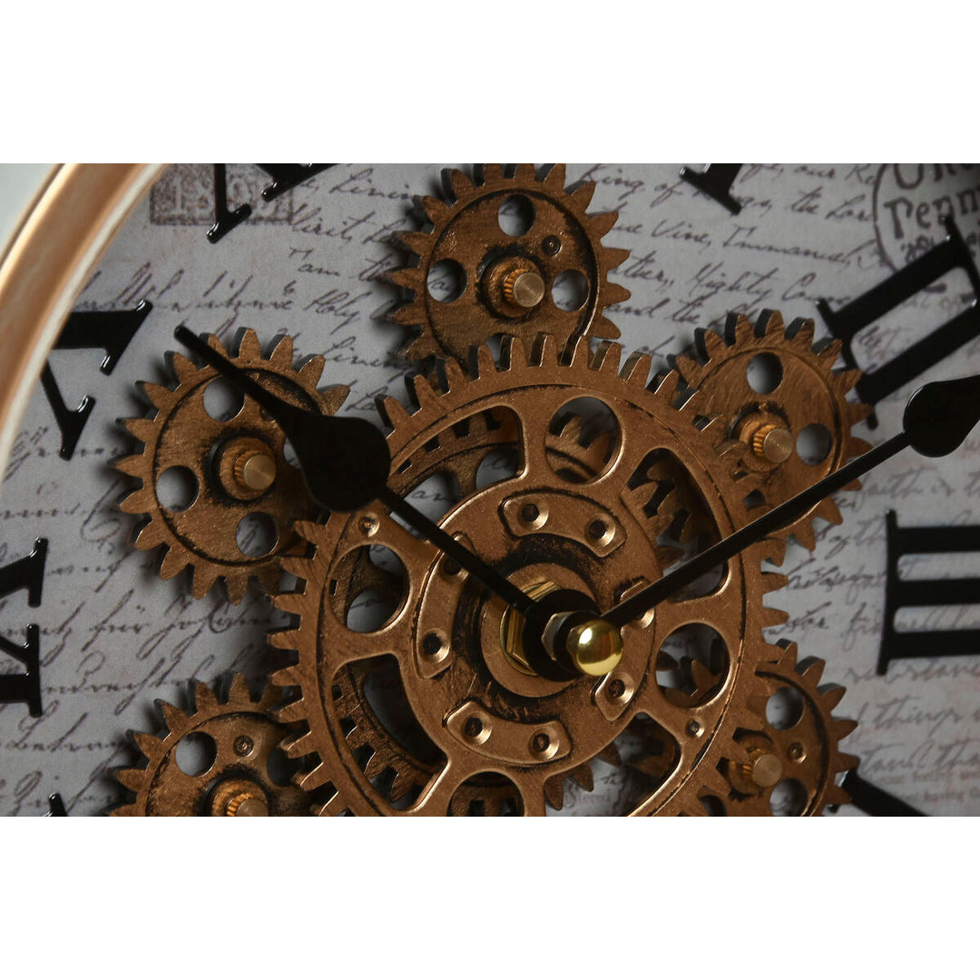Table clock Home ESPRIT White Golden Scandi