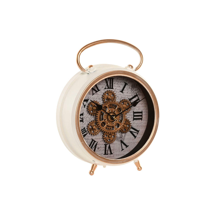 Table clock Home ESPRIT White Golden Scandi
