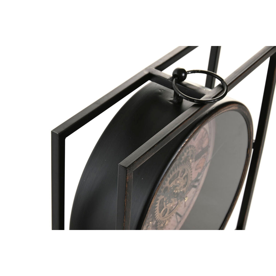 Table clock Home ESPRIT Black Golden Vintage