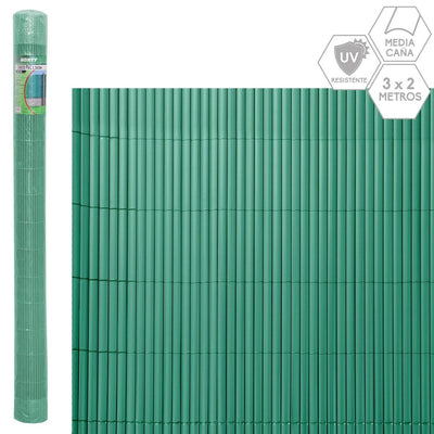 Palissade de Jardin Vert PVC Plastique 1 x 300 x 200 cm