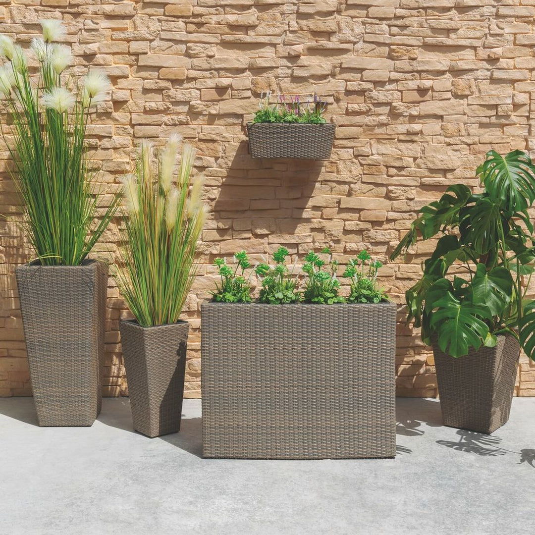 Planter Marlene Light brown Rattan 39,5 x 39,5 x 54 cm