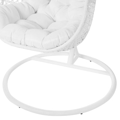 Rocking Chair Dido 190 x 95 x 95 cm White Rattan