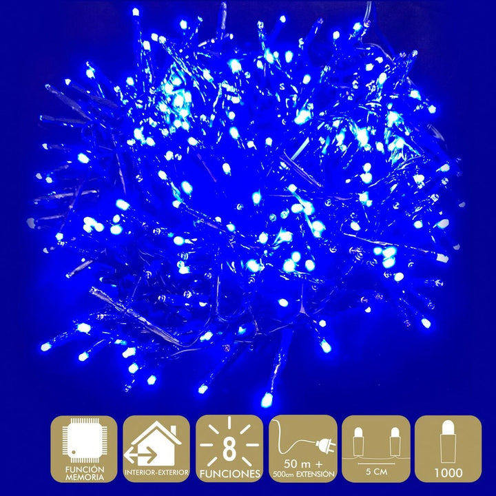 Wreath of LED Lights Blue 25 X 20 X 18 CM