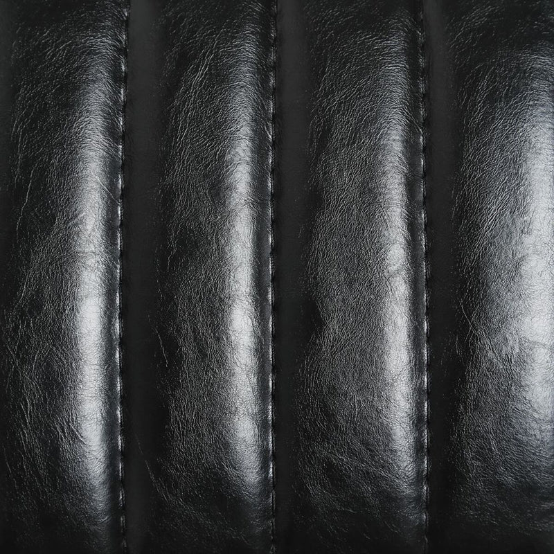 Stool 42 x 49 x 88 cm Black Golden Metal Polyurethane