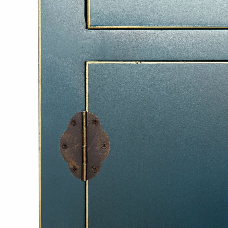 Cupboard ORIENTE Blue Iron DMF 55 x 33 x 185 cm